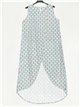 lange bedruckte Bluse