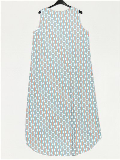 Blusa larga estampada 2