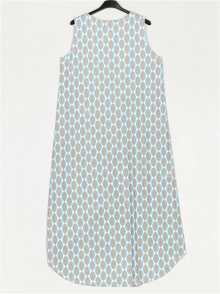 lange bedruckte Bluse