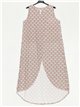 lange bedruckte Bluse