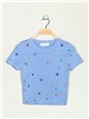 Top cropped punto joya
