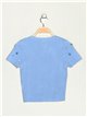 Top cropped punto joya