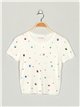Top cropped punto joya