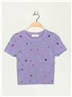 Top cropped punto joya