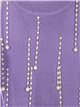 Haut court en maille perles