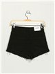 Short denim strass
