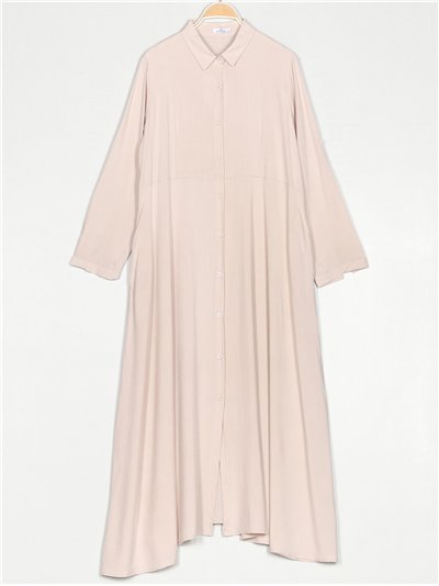 Vestido camisero maxi