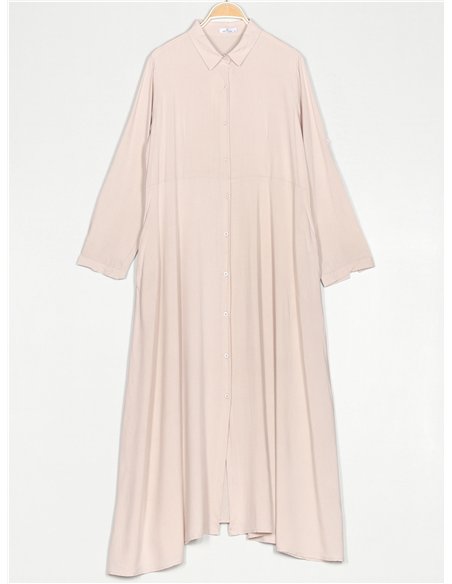 Vestido camisero maxi