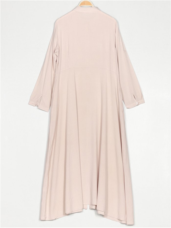 Vestido camisero maxi