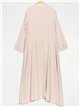Vestido camisero maxi