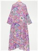Vestido camisero maxi cachemir