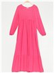 Vestido largo frunces