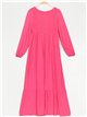 Vestido largo frunces