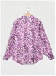 Camisa estampada efecto seda