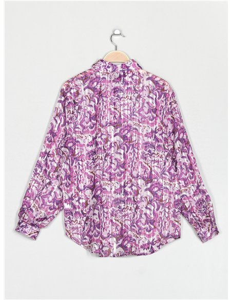 Camisa estampada efecto seda