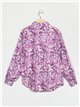 Camisa estampada efecto seda