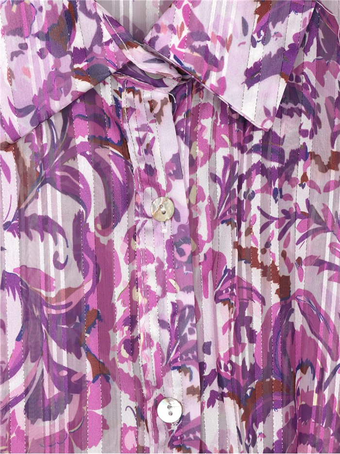 Camisa estampada efecto seda