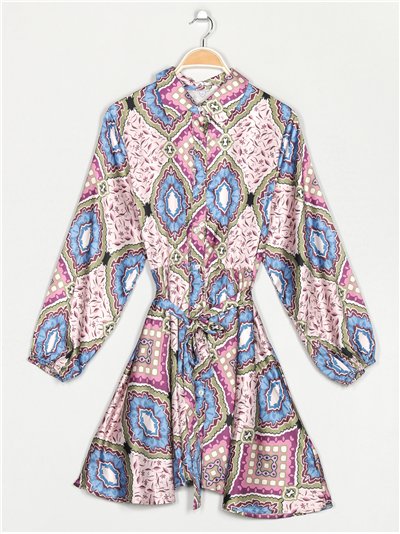 Vestido camisero estampado 2