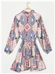 Vestido camisero estampado
