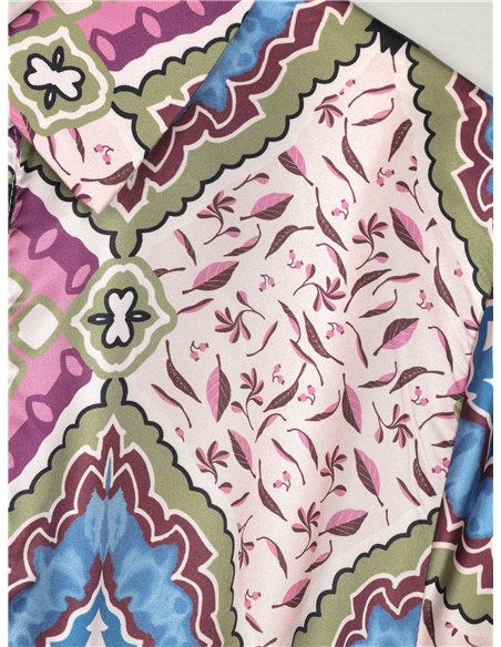 Vestido camisero estampado