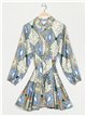 Vestido camisero estampado