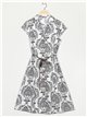 Vestido camisero estampado