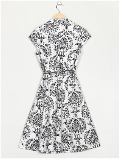 Vestido camisero estampado 2