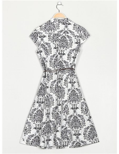 Vestido camisero estampado