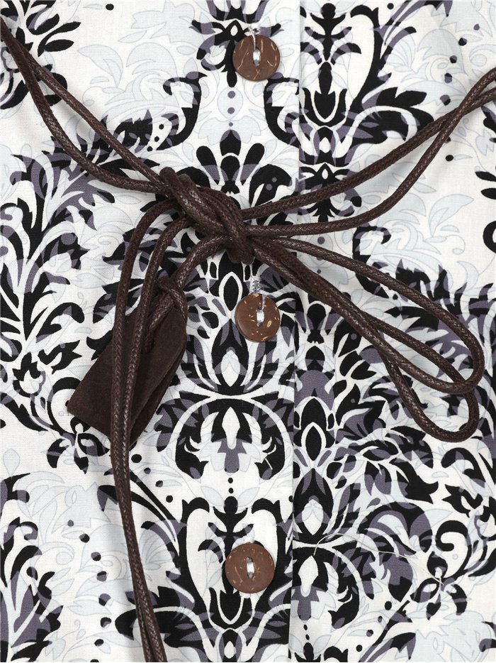 Vestido camisero estampado