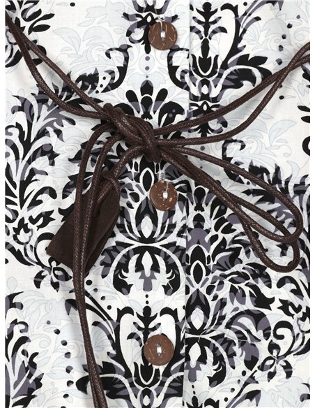 Vestido camisero estampado