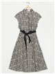 Vestido camisero estampado