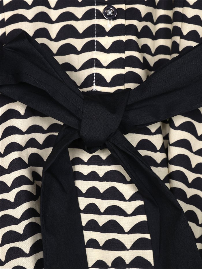 Vestido camisero estampado