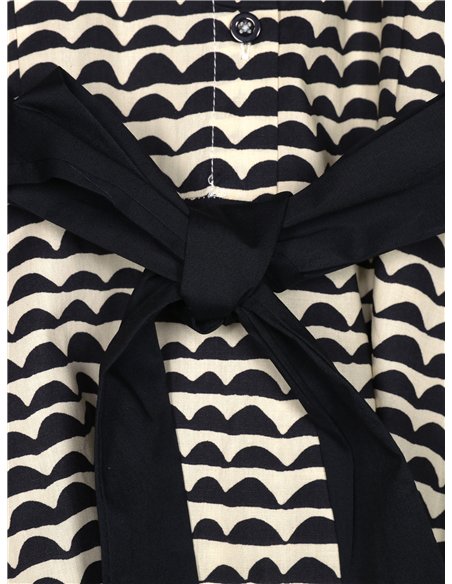Vestido camisero estampado