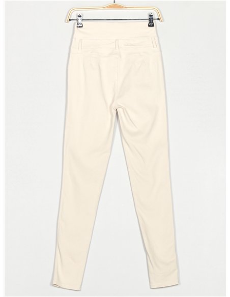 Pantalón superskinny botones