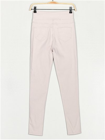 pantaloni super skinny con bottoni 2