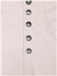 pantaloni super skinny con bottoni