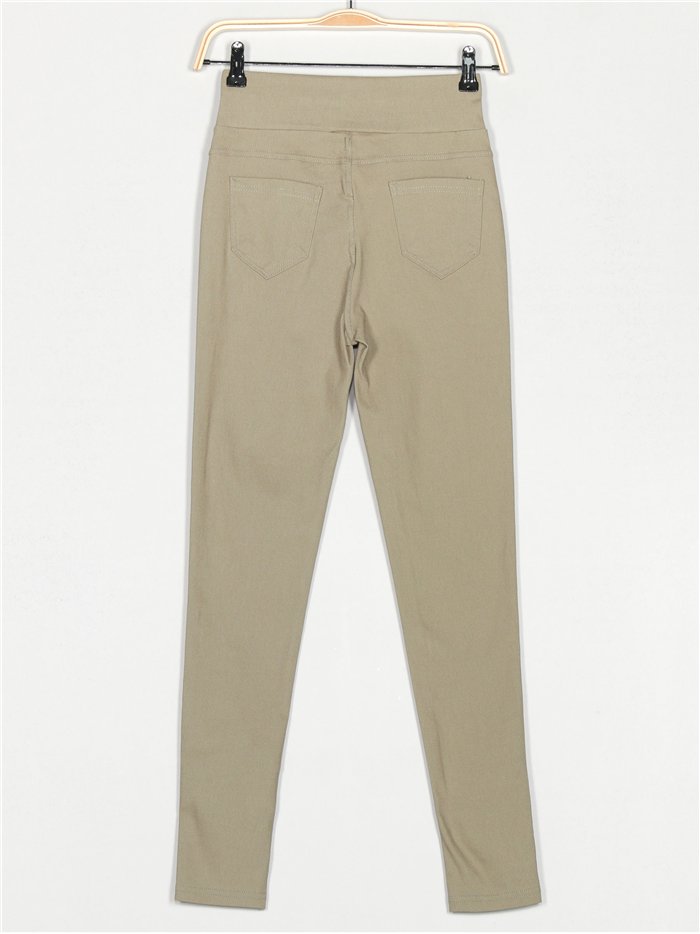 Pantalon super skinny à boutons