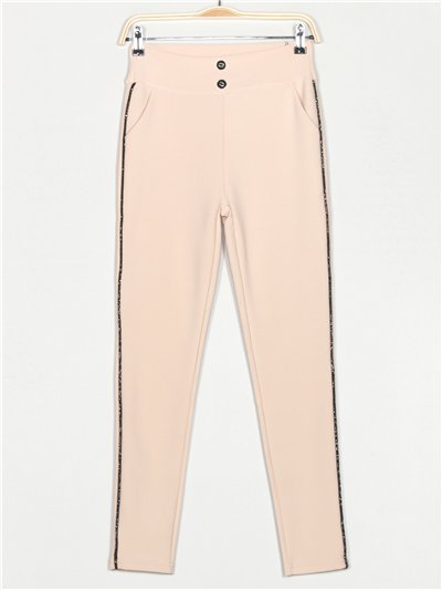 Pantalón elástico strass