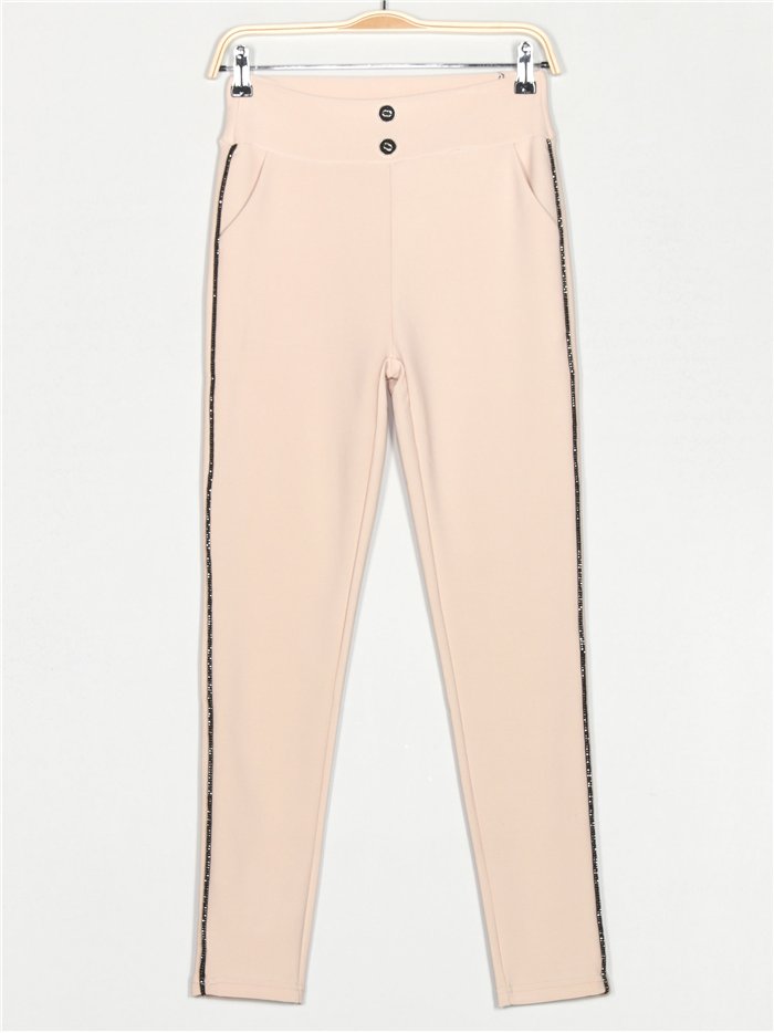 Pantalón elástico strass