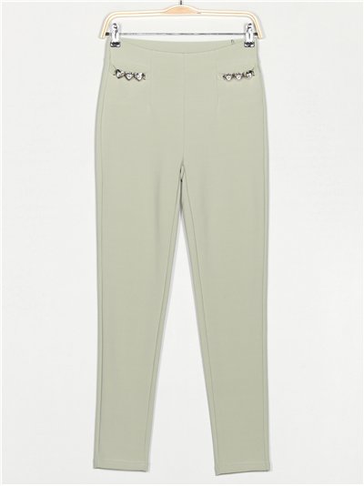 Pantalón elástico corazoncitos