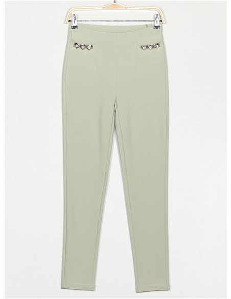 Pantalón elástico corazoncitos
