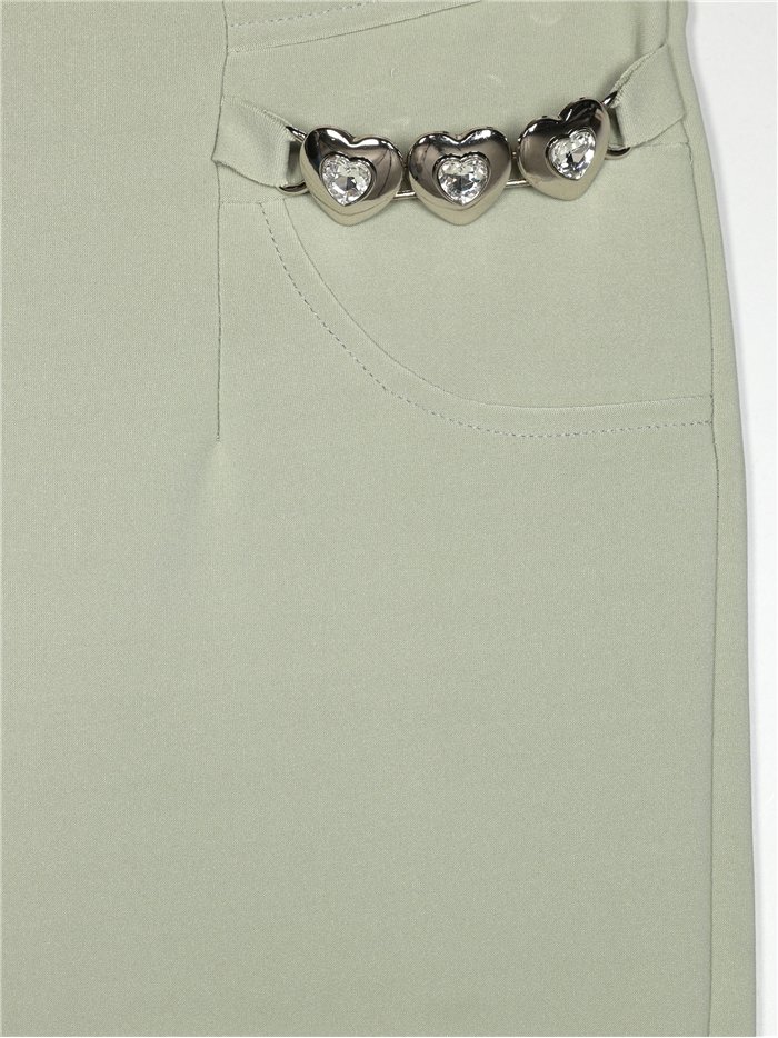 Pantalón elástico corazoncitos