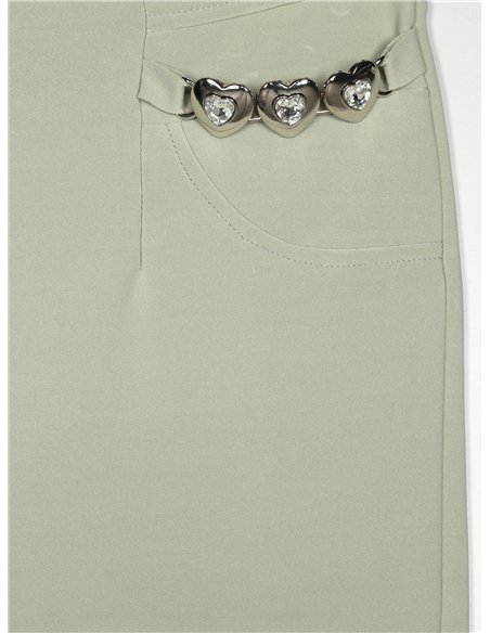 Pantalón elástico corazoncitos