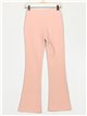 Pantalón flare detalle metálico