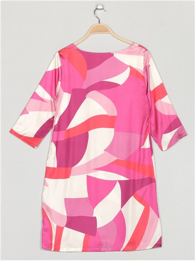 Vestido satinado estampado 2