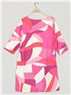 Vestido satinado estampado