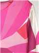 Vestido satinado estampado
