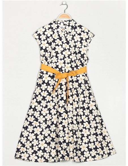 Vestido camisero floral