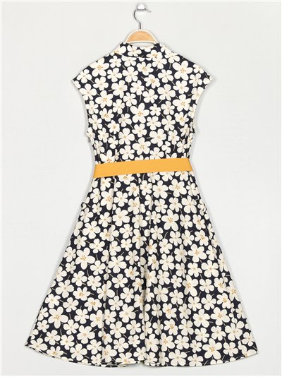 Vestido camisero floral 2