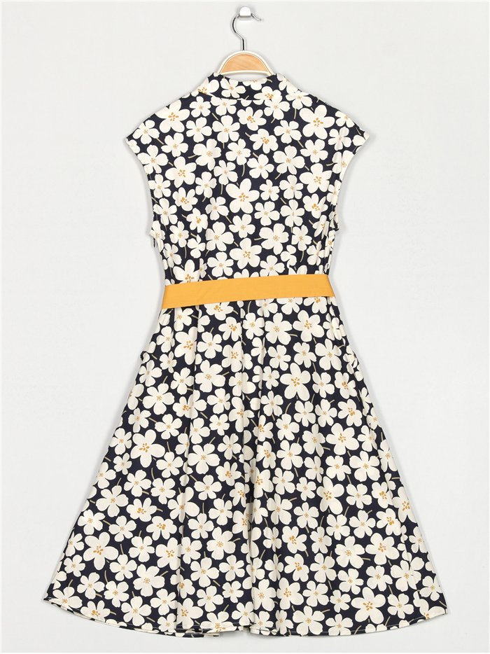 Vestido camisero floral